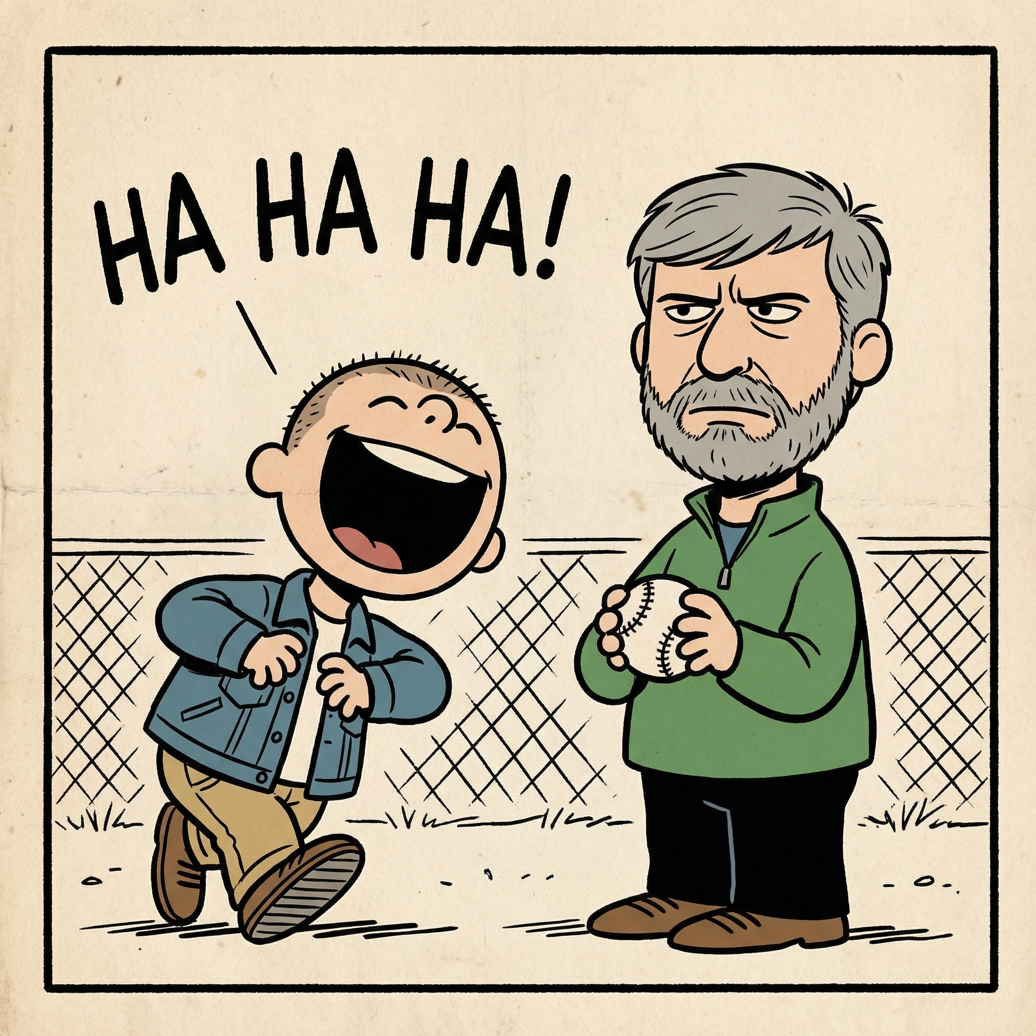 Sagoots imitating a bad throw, jeering.